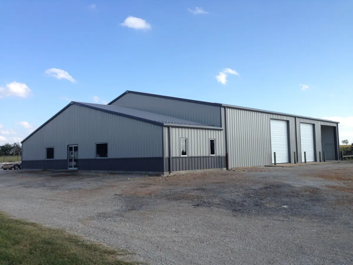Metal building constructed by Jones Building Systems in Northwest Arkansas